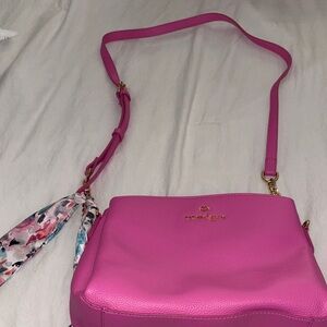 Nanette Lepore Bright Pink Crossbody Bag